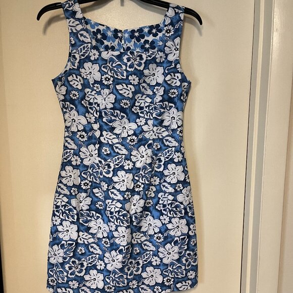 City Triangles Reversible Blue, White and Gray Dress. Size 5 - Picture 1 of 3